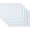 imageMartha Stewart Daisy Stripe Placemat Set 4Pack BeigeBrown 13quotx175quotBlue