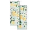 imageMartha Stewart Dual Purpose Kitchen Towel 2Pack Set Floral Vine 16quotx28quotLemon Whimsy