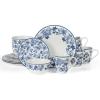 imageMartha Stewart Goodale Vintage Blue Stoneware 16 Piece Dinnerware Set