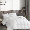 imageMartha Stewart Goose Down Fiber Cotton Comforter Queen Size Duvet Insert Queen UltraSoft 1cm Breathable Panel Hotel Collection Hypoallergenic Comforter 42oz All Season Medium Warmth 90x90White