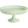 imageMartha Stewart Highbrook 10 Inch Jadeite Cake Stand with Glass DomeGreen 85