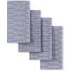 imageMartha Stewart Honeycomb Modern Farmhouse Napkin 4Pack Set Beige 19quotx19quotBlue