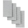 imageMartha Stewart Honeycomb Modern Farmhouse Napkin 4Pack Set Beige 19quotx19quotCharcoal Grey