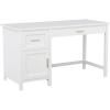 imageMartha Stewart Hutton Shaker Style Home Office Desk with Storage in White with Polished Brass HardwareWhitePolished Brass
