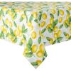 imageMartha Stewart Lots of Lemons Tablecloth Single Pack WhiteYellow 60quotx84quot102 x 60 Rectangular