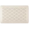 imageMartha Stewart Miles Modern Diamond AntiFatigue AirInfused Kitchen Mat Beige 196quotx32quotBeige