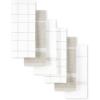 imageMartha Stewart Modern Waffle Kitchen Towel Set 6Pack Black 16quotx28quotLinen
