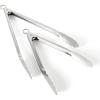 imageMartha Stewart Richburn 2pc 12quot ampamp 9quot Tongs Set  Stainless SteelTong Set 12 and 9