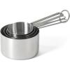 imageMartha Stewart Richburn 4 Piece Stainless Steel Measuring CupsSilver