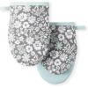 imageMartha Stewart Thin Stripe Mini Oven Mitt 2Pack Set Blue 55quotX8quotDitsy Floral