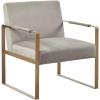 imageMartha Stewart Upholsterd Accent Chair Living Room Furniture  Modern Design Comfortable Foam Seat Cushion Bedroom Lounge Sophisticated Finished Sturdy Frame CreamGold 285quot W x 29quot D x 325quot HTaupe