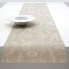 imageMartha by Martha Stewart  Chilewich Damask Table Runner in Flax  Easy Care Woven Textile  IndoorOutdoor  StainFade Resistant  14quot x 72quotFlax