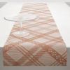 imageMartha by Martha Stewart  Chilewich Ribbons Table Runner in Wheat  Easy Care Woven Textile  IndoorOutdoor  StainFade Resistant  14quot x 72quotBurnt Coral