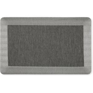 imageMARTHA STEWART Mira Modern Heathered Solid AntiFatigue AirInfused Kitchen Mat Brown 196quotx32quotBlack