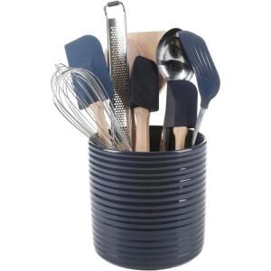 imageMartha Stewart 10 Piece Tools and Gadget Set WCeramic Crock  Martha BlueNavy Blue