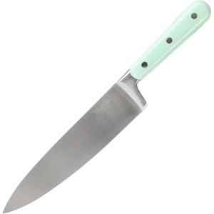 imageMartha Stewart 8 Inch Forged Triple Riveted Stainless Steel Chef Knife  Martha BlueMartha Blue Chefs Knife