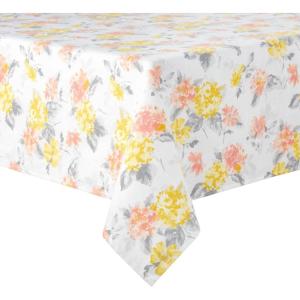 imageMartha Stewart Amber Floral Polyester Cotton Rectangle Tablecloth Single Pack BlueGreen 60quotx102quotYellowCoral