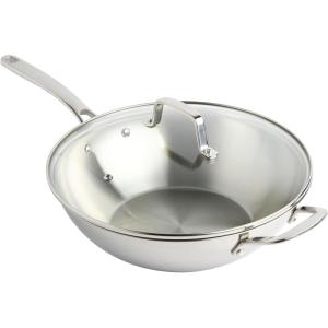 imageMartha Stewart Castelle 12Inch Stainless Steel Essential All Purpose Pan wLid