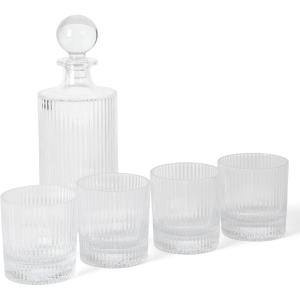 imageMartha Stewart Crispa 4 Piece 10 Ounce Goblet Martini Handmade Glassware  Jade GreenClear Glass