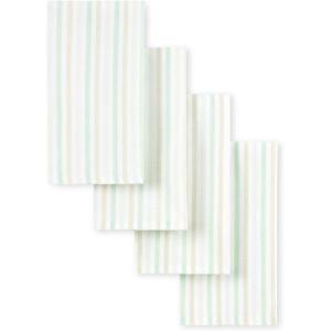 imageMartha Stewart Daisy Stripe Napkin Set 4Pack Green 19quotx19quotMint