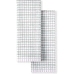 imageMartha Stewart Dual Purpose Kitchen Towel 2Pack Set Floral Vine 16quotx28quotCheck
