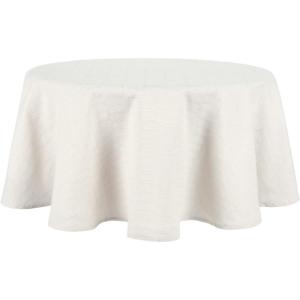 imageMartha Stewart Honeycomb Modern Farmhouse Tablecloth Blue 70quot RoundNatural
