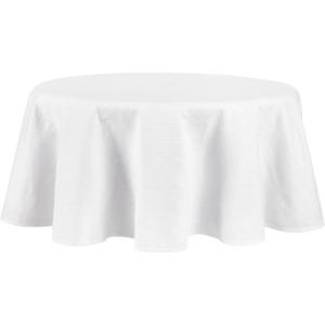 imageMartha Stewart Honeycomb Modern Farmhouse Tablecloth Blue 70quot RoundWhite