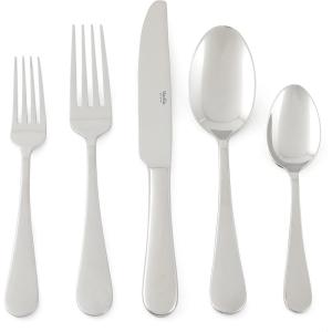 imageMartha Stewart Laurentide 20 pc Stainless Steel Flatware Set  Stone FinishAlness Hammered Finish