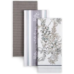 imageMartha Stewart LintFree Kitchen Towel 3Pack Set Herbs 18quotx28quotIris