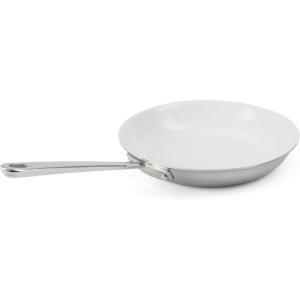 imageMartha Stewart Martha 10quot Triply Stainless Steel Saute Fry Pan wCeramic NonStick Interior