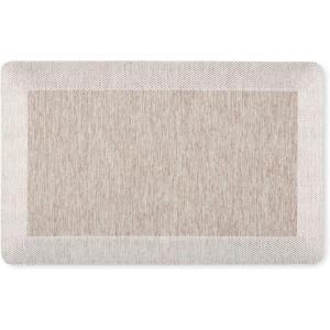 imageMartha Stewart Mira Modern Heathered AntiFatigue AirInfused Kitchen Mat Blue 196quotx32quotCoffee Brown
