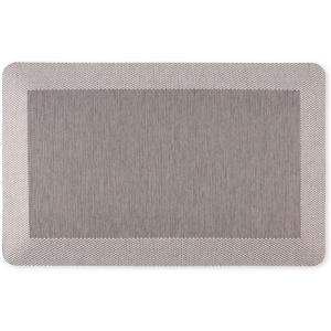 imageMartha Stewart Mira Modern Heathered AntiFatigue AirInfused Kitchen Mat Blue 196quotx32quotGrey