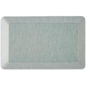 imageMartha Stewart Mira Modern Heathered AntiFatigue AirInfused Kitchen Mat Blue 196quotx32quotMint Green