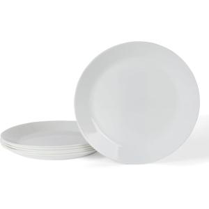 imageMartha Stewart Opalton 6 Piece 10 Inch Chip and Break Resistant Dinner Plates