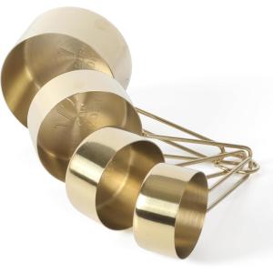 imageMartha Stewart Richburn 4 Piece Stainless Steel Measuring CupsGold