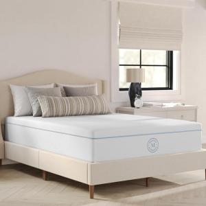 imageMartha Stewart SleepComplete Queen Mattress in a Box MediumFirm TripleAction Cooling Gel Memory Foam Mattress Removable Coolweave Jacquard Cover 12quot WhiteFull