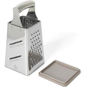 imageMartha Stewart Sprucedale 95quot Stainless Steel 4Sided FoodCheese Box GraterSprucedale 95 Box Grater