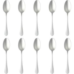 imageMartha Stewart Watercliffe 16 pc Flatware Silverware Set  Stainless Steel Utensils  Forks Spoons Knives  Martha BlueAlness Mirror Polish