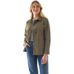 imageMartha Stewart Womens Chore Jacket  Lightweight Utility Coat Casual Outerwear Long Sleeve Work LayersKalamata
