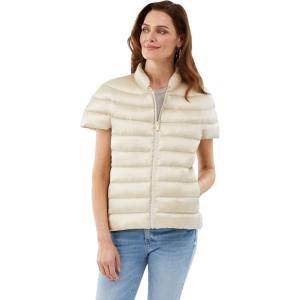 imageMartha Stewart Womens Short Sleeve Quilted Down Puffer VestOat