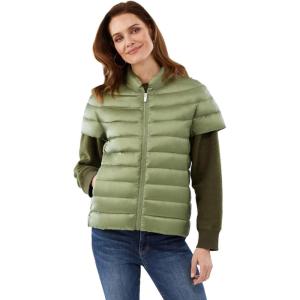 imageMartha Stewart Womens Short Sleeve Quilted Down Puffer VestSage