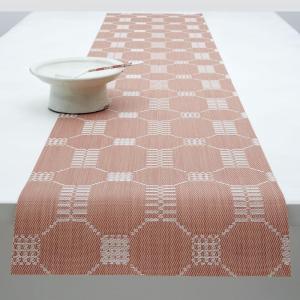 imageMartha by Martha Stewart  Chilewich Coverlet Table Runner in Abalone  Easy Care Woven Textile  IndoorOutdoor  StainFade Resistant  14quot x 72quotBurnt Coral