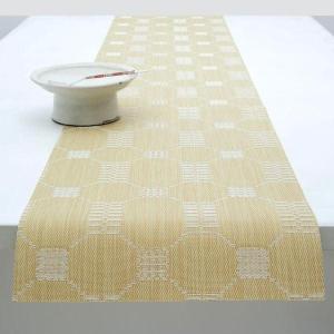 imageMartha by Martha Stewart  Chilewich Coverlet Table Runner in Abalone  Easy Care Woven Textile  IndoorOutdoor  StainFade Resistant  14quot x 72quotWheat