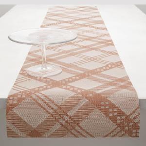 imageMartha by Martha Stewart  Chilewich Ribbons Table Runner in Wheat  Easy Care Woven Textile  IndoorOutdoor  StainFade Resistant  14quot x 72quotBurnt Coral