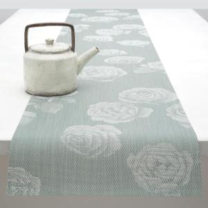 imageMartha by Martha Stewart  Chilewich Rosette 14x72 Table Runner in Burnt CoralAbalone