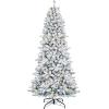 imageMartha Stewart Acadia Spruce Flocked Tree with 300 LED Lights 65 Feet Tall