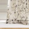 imageMartha Stewart Annabelle Floral Sheer Rod Pocket Single Curtain Panel 84quot LinenLinen