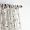 imageMartha Stewart Annabelle Floral Sheer Rod Pocket Single Curtain Panel 84quot LinenLinen