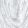 imageMartha Stewart Aster Acanthus SemiSheer Rod Pocket Window Curtain Panel Pair 84quot WhiteWhite