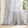 imageMartha Stewart Aster Acanthus SemiSheer Rod Pocket Window Curtain Panel Pair 84quot WhiteWhite